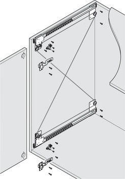 Cửa trượt xoay bằng gỗ Hafele 408.25.360 – ảnh 6