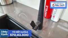 Vòi rửa chén Hafele HT20-GH1P259 / Màu đen / Đồng mạ màu đá, Mã số 570.82.300 ảnh 8