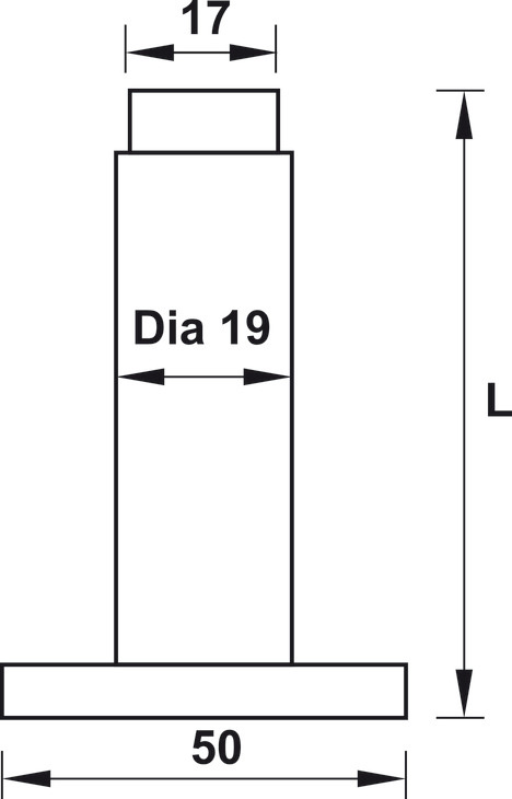 Chặn cửa gắn tường inox 304 Hafele 937.13.533 – ảnh 2