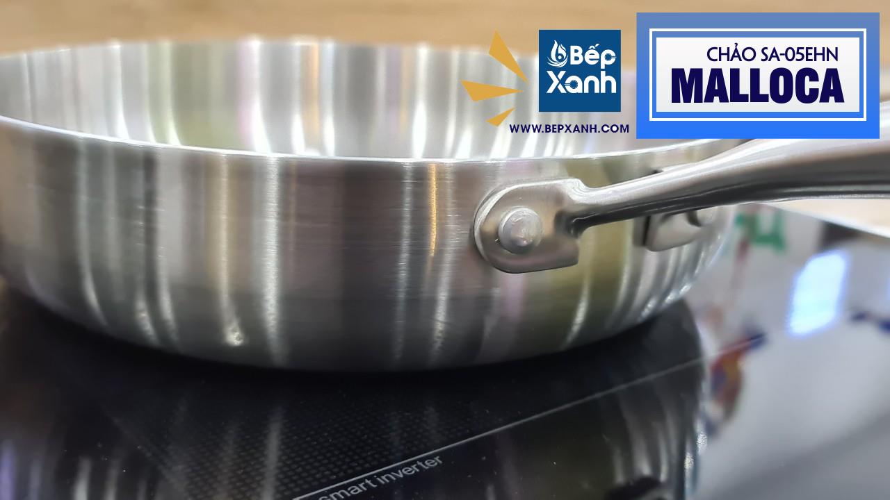 Chảo chống dính Malloca SA-05EHN - Thiết kế Malloca SA-05EHN: đầm tay, chắc chắn Chảo chống dính Malloca SA-05EHN - Thiết kế Malloca SA-05EHN: đầm tay, chắc chắn