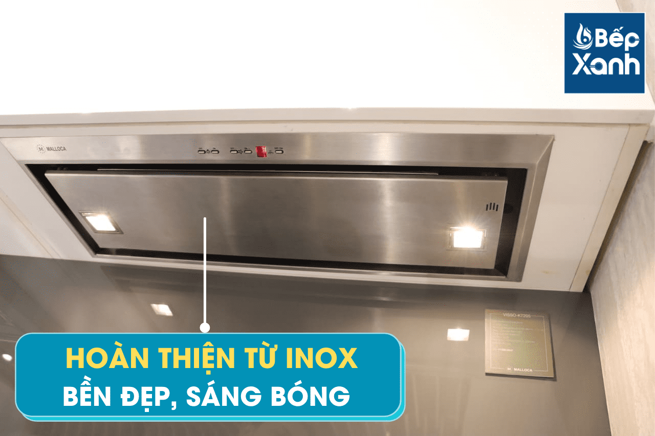 Máy Hút Mùi Âm Tủ Malloca Visso K7205/ Màu Inox/ Dạng Hidden - Hệ thống lọc và chiếu sáng Máy Hút Mùi Âm Tủ Malloca Visso K7205/ Màu Inox/ Dạng Hidden - Hệ thống lọc và chiếu sáng