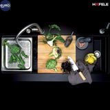 Chậu đá Hafele Workstation HS19-GKD2S120 / Màu đen, Mã số: 570.35.340
