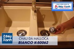 Chậu đá Malloca Bianco K-50062 / Màu kem / Phủ nano kháng khuẩn ảnh 5