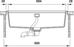 Chậu đá Hafele HS20-GEN1S80 / Màu xám, Mã số: 570.30.500 ảnh 4