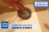 Chậu đá Malloca Bianco K-50062 / Màu kem / Phủ nano kháng khuẩn