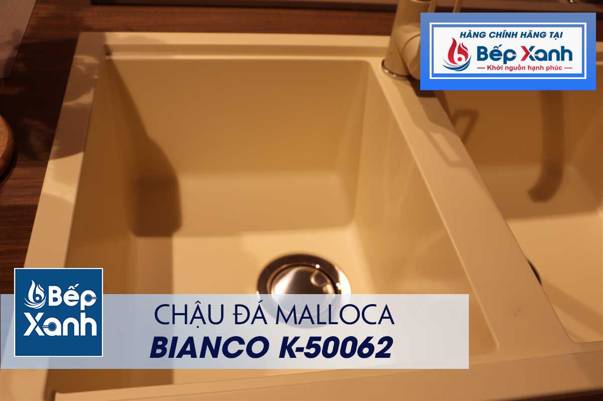 Chậu đá Malloca Bianco K-50062 / Màu kem / Phủ nano kháng khuẩn – ảnh 6