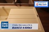 Chậu đá Malloca Bianco K-50062 / Màu kem / Phủ nano kháng khuẩn