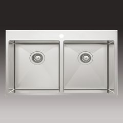 Chậu inox Hafele HS20-SSN2S90 / 2 Hộc bằng nhau, Mã số 567.20.537 ảnh 2