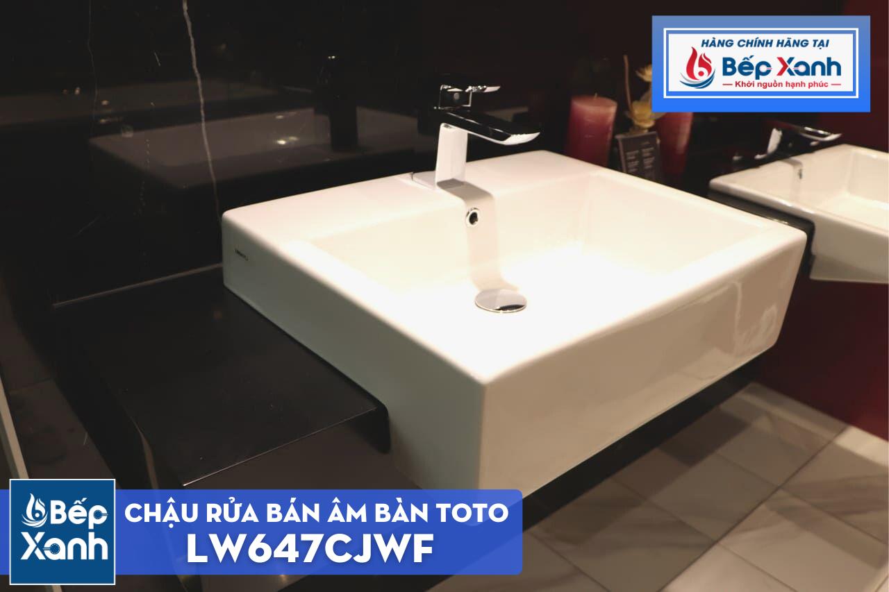Chậu Rửa Bán Âm Bàn ToTo LW647CJWF – ảnh 3