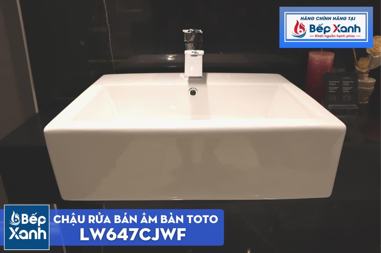 Chậu Rửa Bán Âm Bàn ToTo LW647CJWF – ảnh 4