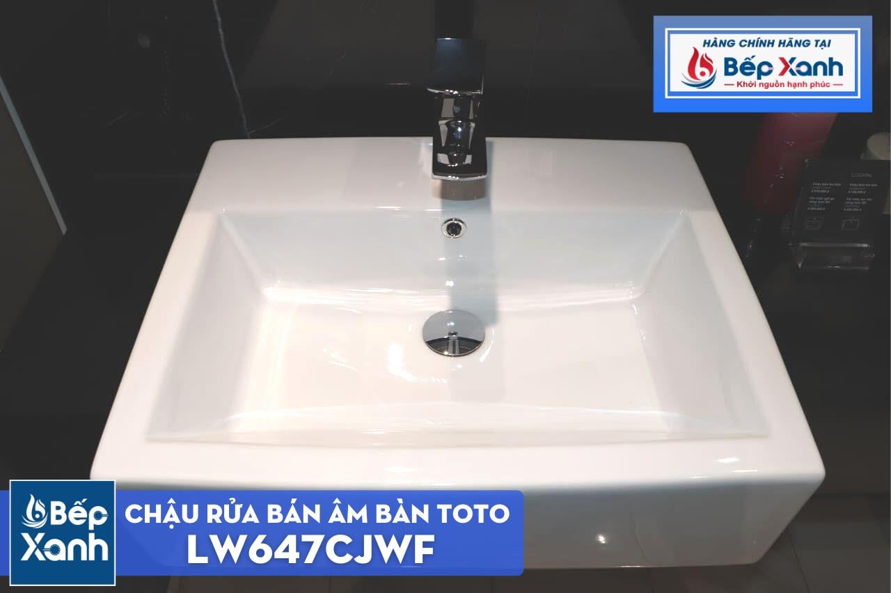 Chậu Rửa Bán Âm Bàn ToTo LW647CJWF – ảnh 5