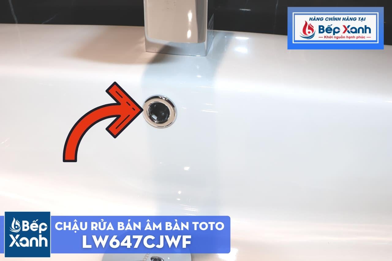 Chậu Rửa Bán Âm Bàn ToTo LW647CJWF – ảnh 8