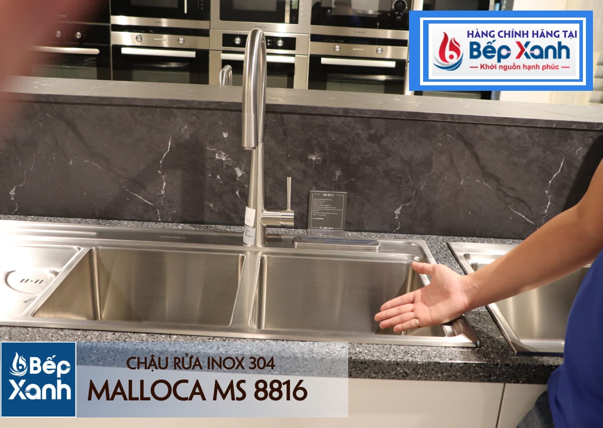 Chậu rửa chén Inox Malloca MS 8816 - Kích thước và bản vẽ lắp đặt MS 8816 Chậu rửa chén Inox Malloca MS 8816 - Kích thước và bản vẽ lắp đặt MS 8816