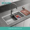  Chậu Rửa Chén Inox 1 Hộc Lớn Bertha Munual Sink Ecalite ES-N17845HS 