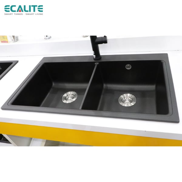 Chậu rửa đá đôi Granite 2A-Series Ecalite EGS-6006.8651B – ảnh 3