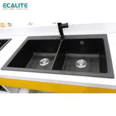 Chậu rửa đá đôi Granite 2A-Series Ecalite EGS-6006.8651B ảnh 3
