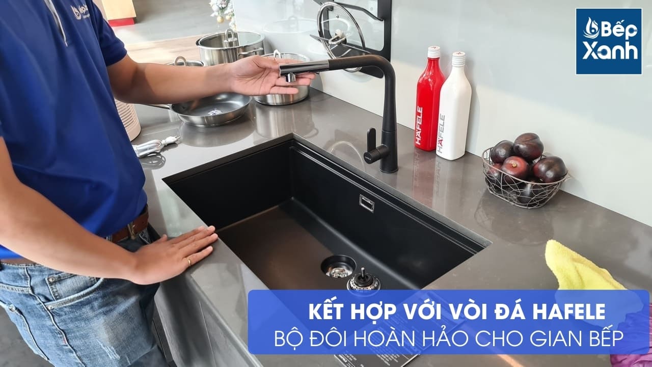 Chậu đá Hafele HS20-GED1S80 / Màu đen, Mã số: 570.30.300 – ảnh 8