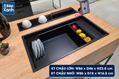 Chậu đá màu đen Malloca MYST K86S - MYST K86L ảnh 8