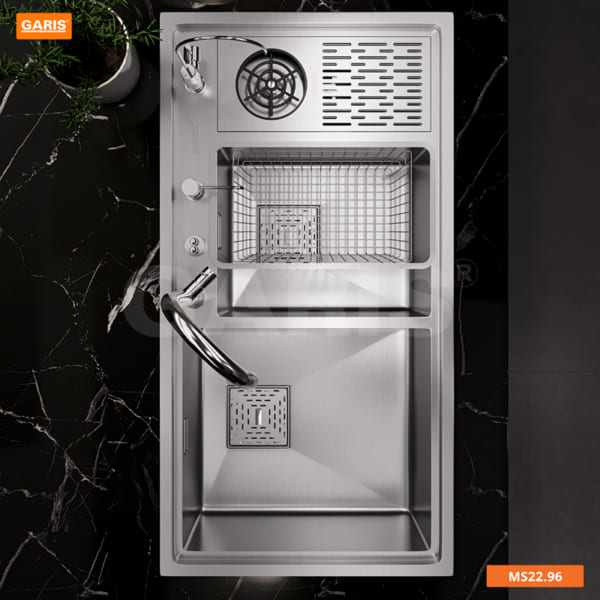 Chậu rửa chén Garis MS22.96 - Có máy rửa cốc – ảnh 3