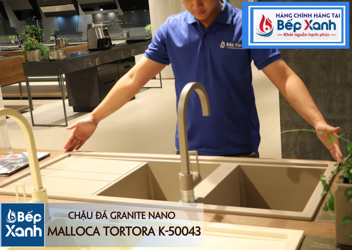 Chậu đá Malloca Tortora K-50043 / Màu đất / Phủ nano kháng khuẩn – ảnh 8