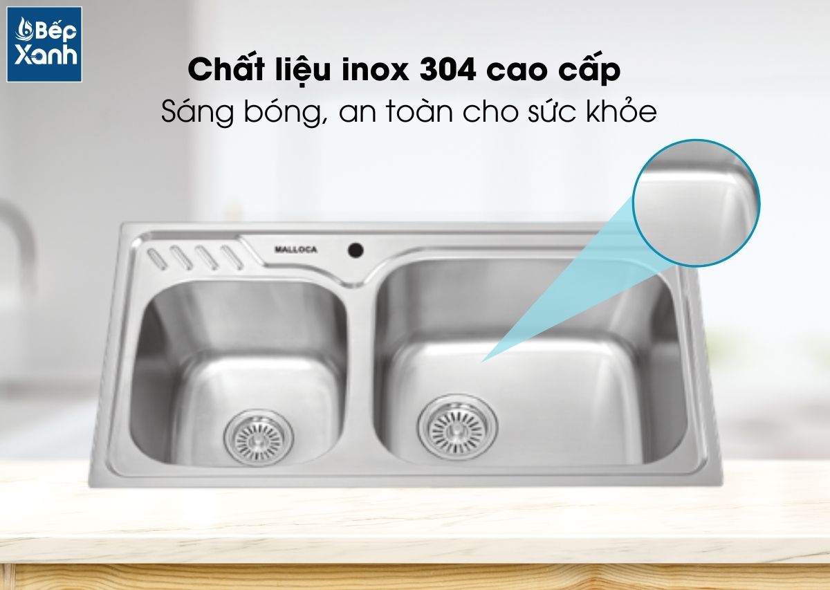 Chậu rửa chén Inox Malloca MS 1003 New - Tiện ích trên MS 1003 NEW Chậu rửa chén Inox Malloca MS 1003 New - Tiện ích trên MS 1003 NEW