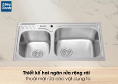 Chậu rửa chén Inox Malloca MS 1003 New ảnh 7