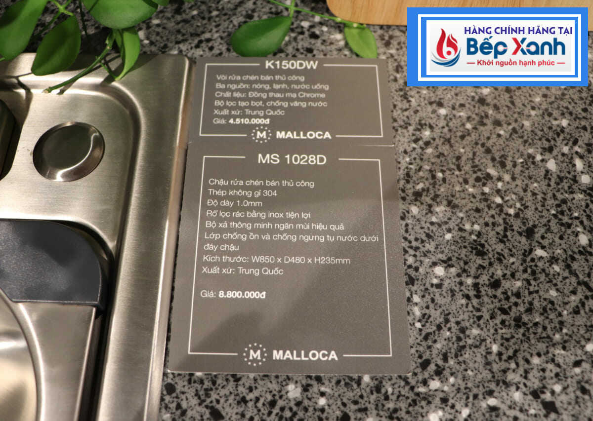 Chậu rửa chén Inox Malloca MS 1028D – ảnh 7