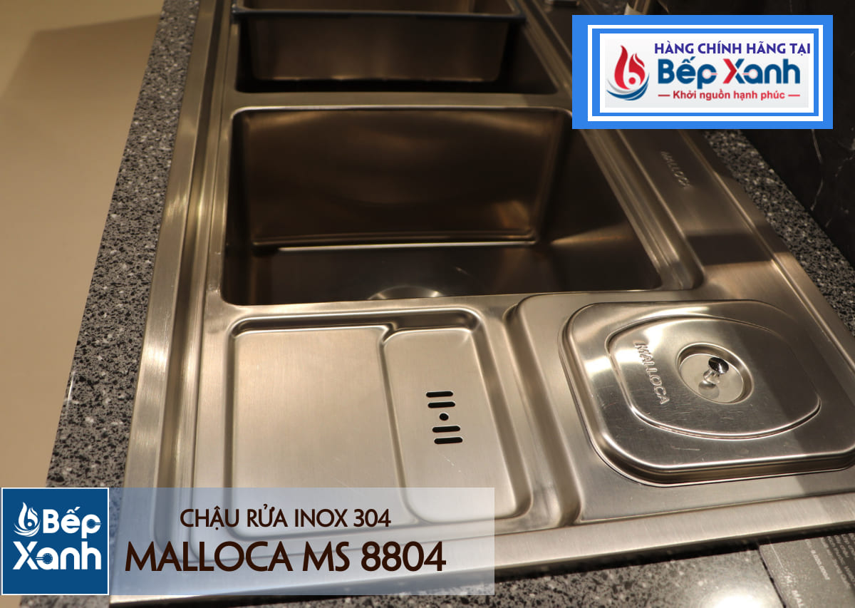 Chậu rửa chén Inox Malloca MS 8804 – ảnh 6