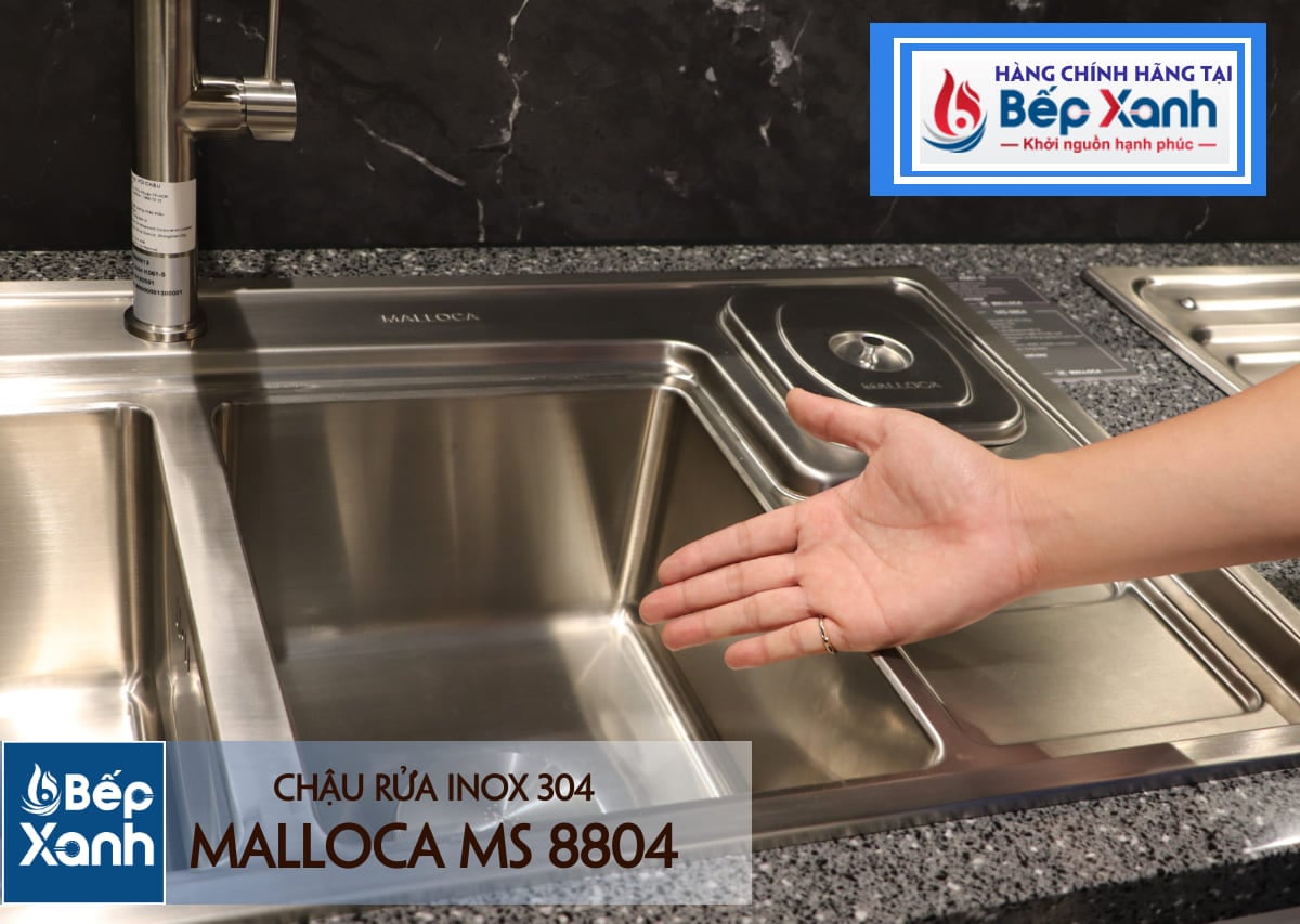 Chậu rửa chén Inox Malloca MS 8804 – ảnh 7