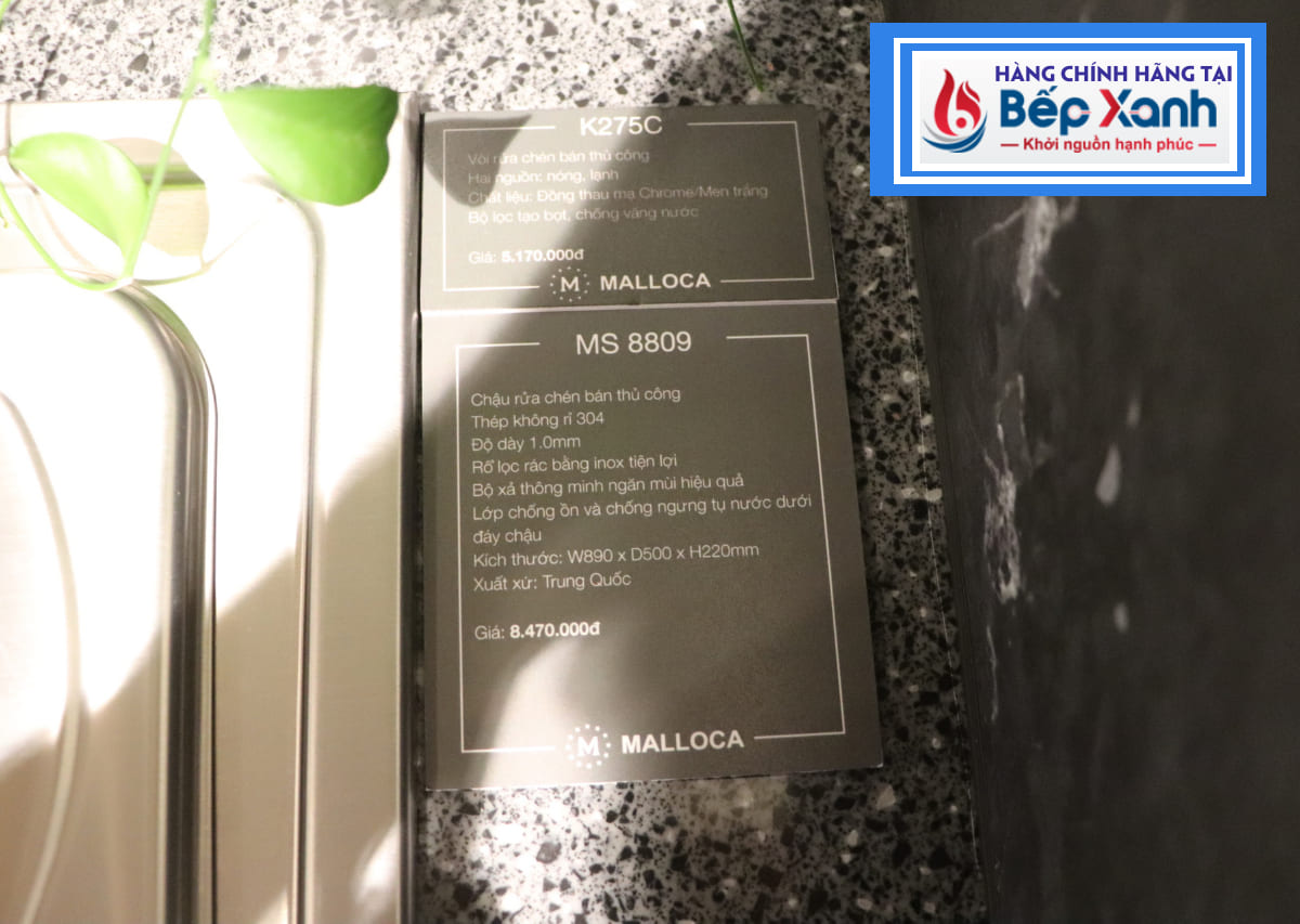 Chậu rửa chén Inox Malloca MS 8809 – ảnh 6