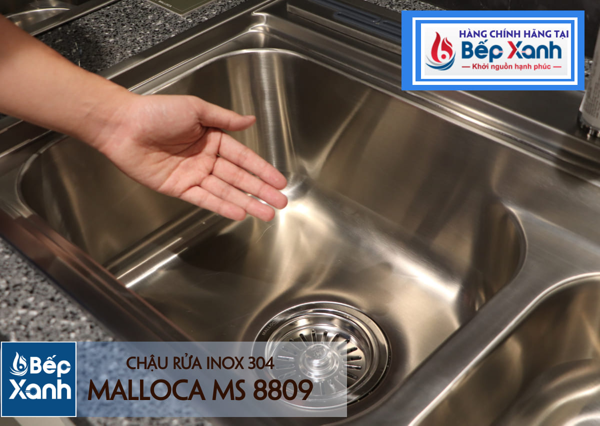 Chậu rửa chén Inox Malloca MS 8809 – ảnh 8