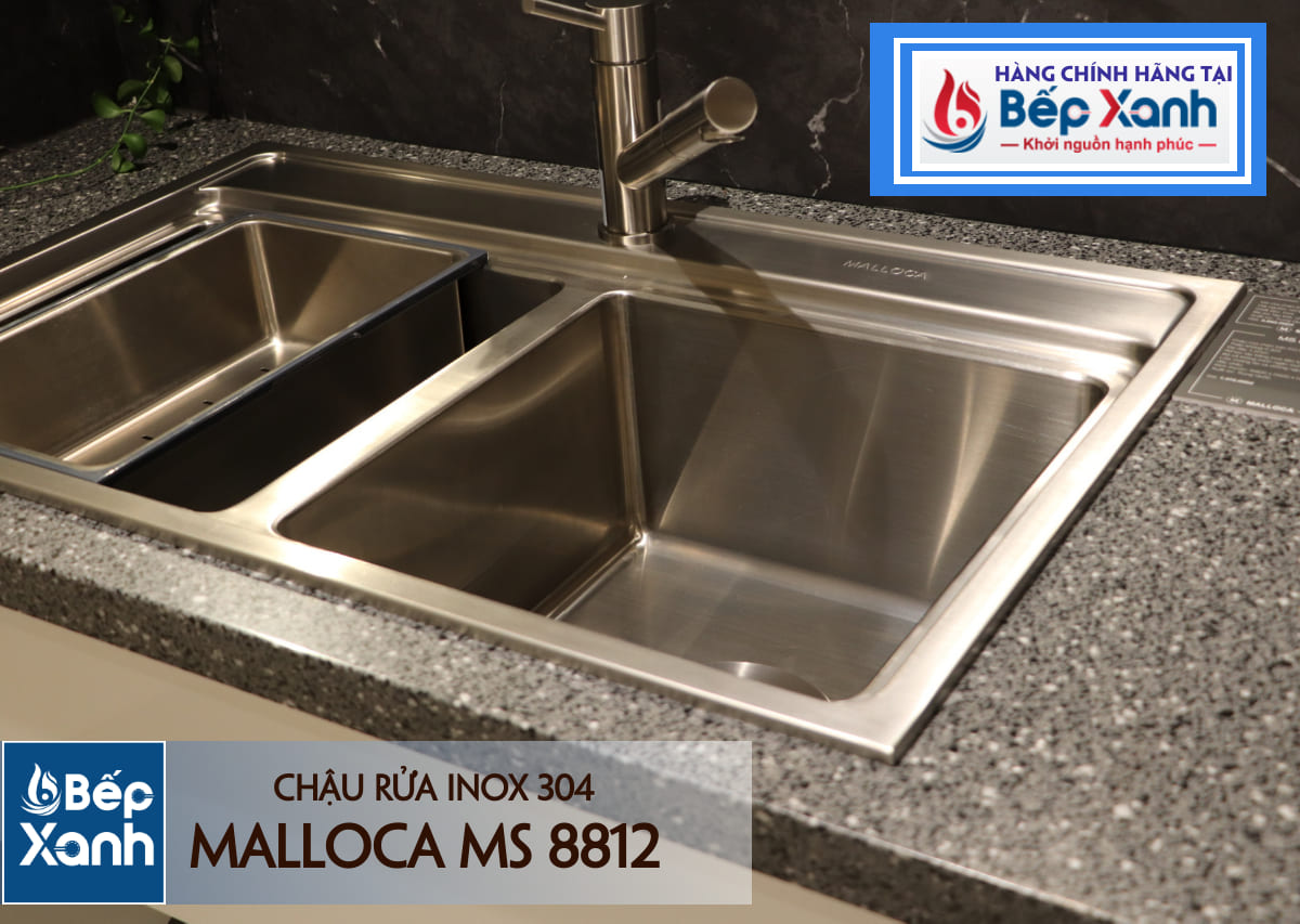 Chậu rửa chén Inox Malloca MS 8812 – ảnh 6