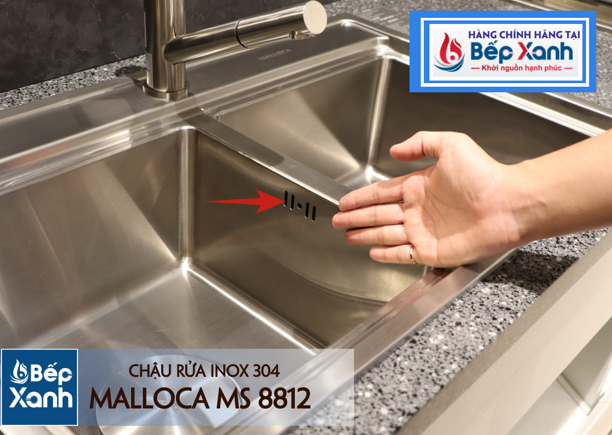Chậu rửa chén Inox Malloca MS 8812 – ảnh 8
