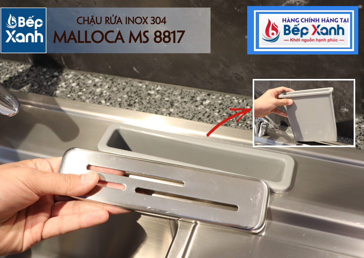 Chậu rửa chén Inox Malloca MS 8817 – ảnh 8
