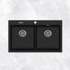 Chậu rửa đá đôi Granite 2A-Series Ecalite EGS-6006.8651B ảnh 2