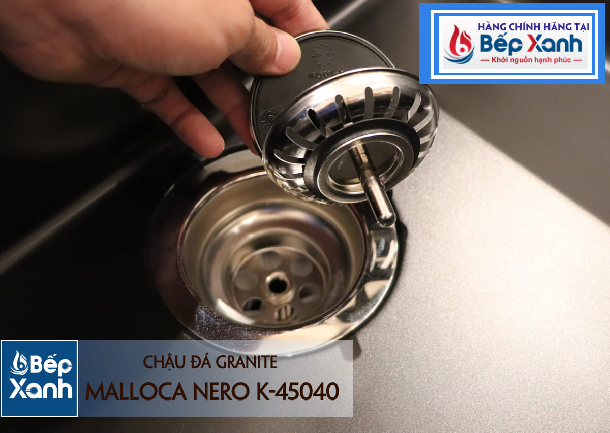 Chậu đá Malloca Nero K-45040 / Màu đen / Phủ nano kháng khuẩn - Lắp đặt và phối màu cho khu rửa Chậu đá Malloca Nero K-45040 / Màu đen / Phủ nano kháng khuẩn - Lắp đặt và phối màu cho khu rửa