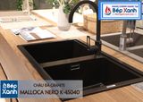 Chậu đá Malloca Nero K-45040 / Màu đen / Phủ nano kháng khuẩn