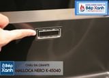 Chậu đá Malloca Nero K-45040 / Màu đen / Phủ nano kháng khuẩn