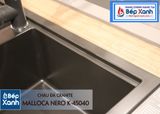 Chậu đá Malloca Nero K-45040 / Màu đen / Phủ nano kháng khuẩn