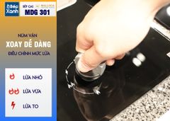 Bếp kính âm Malloca 1 gas dạng domino MDG 301 ảnh 6