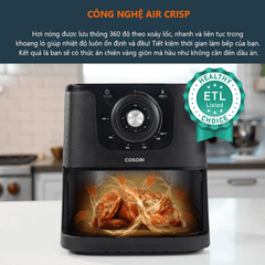 Nồi chiên không dầu COSORI CO158-AF ảnh 5