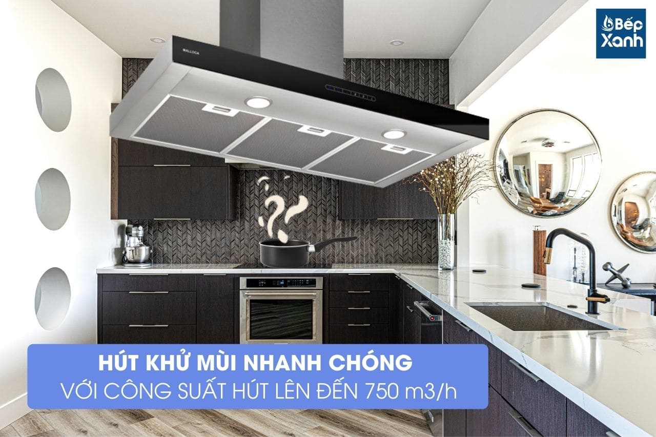 Máy hút mùi áp tường Malloca Min F-205 - Dòng nhập khẩu Italy – ảnh 6