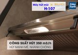 Máy hút mùi Cổ điển 70cm Malloca H107 (Thân Inox)