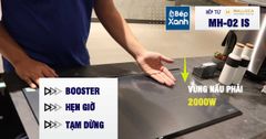Bếp từ 2 vùng nấu Malloca MH-02IS / Kính Eurokera, dạng xước Metalic kiểu mới ảnh 9