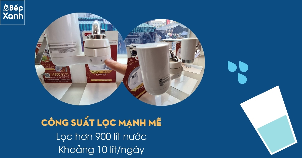Máy Lọc Nước Tại Vòi Cleansui EF401 / Có 3 Chế Độ Nước / Nhập Khẩu Nhật Bản – ảnh 4
