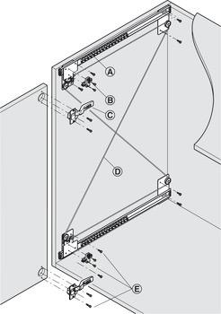 Cửa trượt xoay bằng gỗ Slido Eclipse 16IF VF Hafele 408.25.345 – ảnh 2