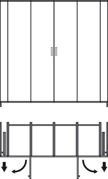 Cửa trượt xoay bằng gỗ Slido F-Park72 60B Hafele 408.45.012 – ảnh 7