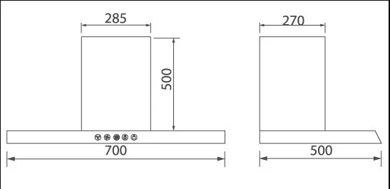 Máy Hút Mùi Cao Cấp Canzy – CZ B07 Made in China – ảnh 3