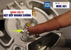 Bếp kính âm Malloca 1 gas dạng domino MDG 301 ảnh 7