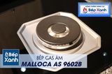 Bếp gas âm 2 vùng nấu Malloca AS 9602B/ Màu đen